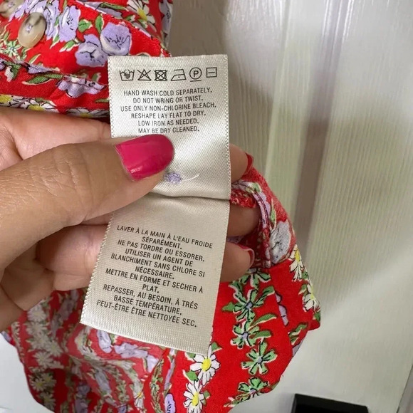 ANTHROPOLOGIE 49 of 52 Conversations XS Colloquial Button Down Daisy - Picture 7 of 9